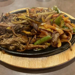Carne asada fajitas