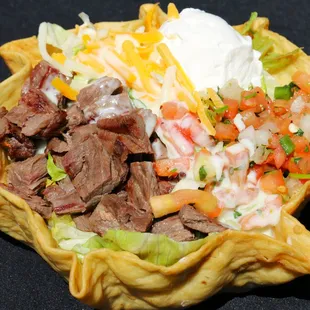 a close up of a taco dish