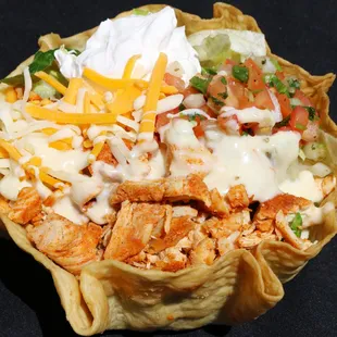 a close up of a taco dish