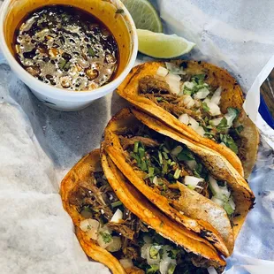 Birria street tacos