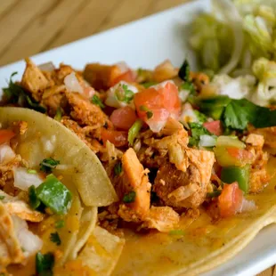 a close up of a plate of food