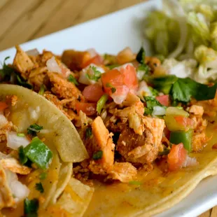 a close up of a plate of food