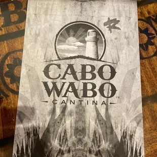 Cabo Wabo Menu