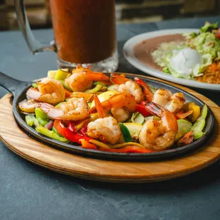 Butterfly Shrimp Fajitas