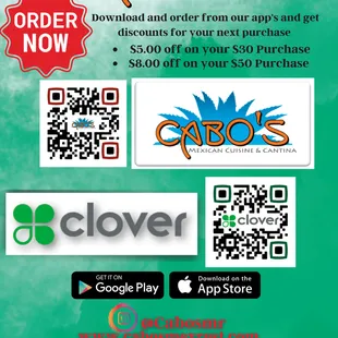 Download our App's and Get Discounts!