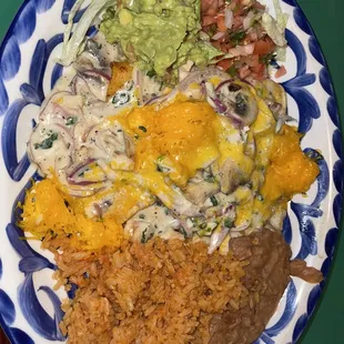 Chicken enchiladas