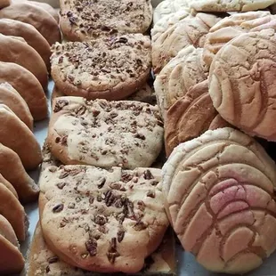 a variety of baked goods