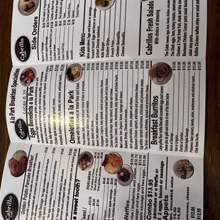 Menu 2 of 2 as of April 2023 sorry you gotta turn your head