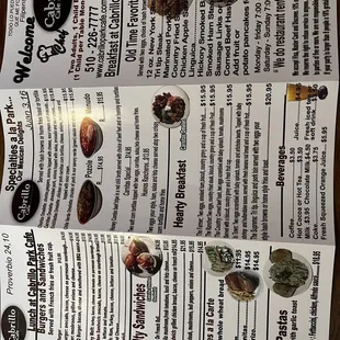 Menu 1 of 2 as of April 2023 sorry you gotta turn your head