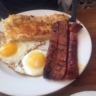 Linguica and Eggs