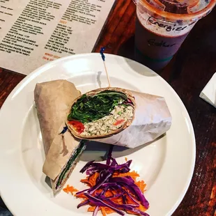 General Tso Salad Wraps