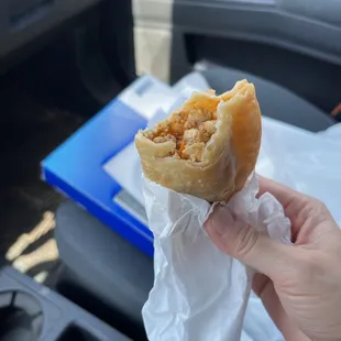 Chicken empanada. Best in Tampa imo. Great crust. Served warm, flavorful!