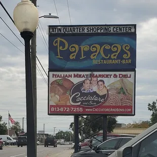 Signage at the Latin Quarter Shopping Center on Armenia