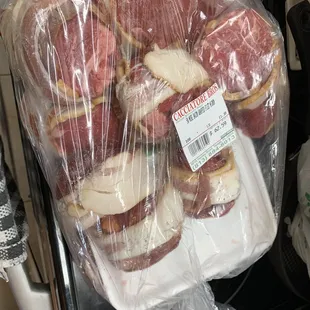 11 lbs of bacon wrapped filets that the bagger smashed into a grocery bag like a wild man. What the hell dude?