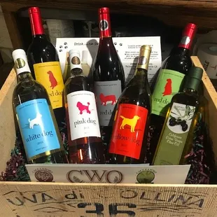 A Gift Box of Good Dog Wines makes a great gift.