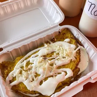 Cachapa Sweet corn pancake Dominican Style