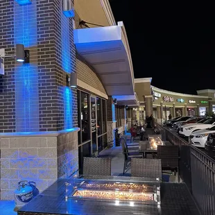 outside seating area