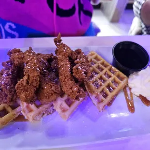 Chicken and waffle