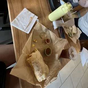 Breakfast Burrito  with avocado   Breakfast Burrito with Sausage  Turkey Chipotle Turkey Club Panini