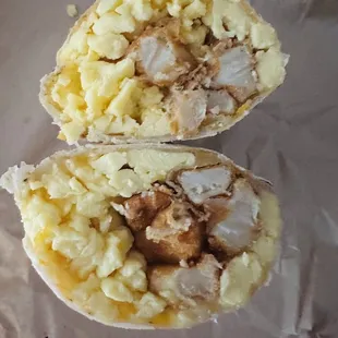 Small Breakfast Burrito (no meat)!