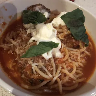 Spaghetti and Meatballs