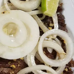 beef and onions