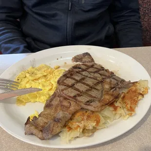 Steak and eggs!