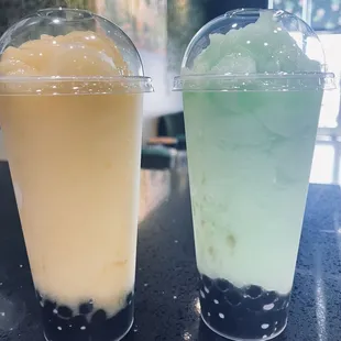 Mango smoothie and honeydew Smoothie