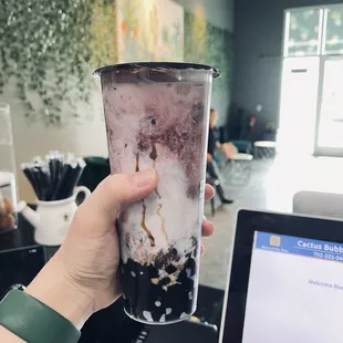 Blueberry coconut milk
