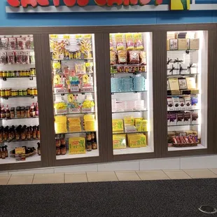 the inside of a store