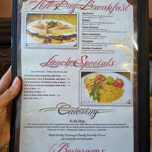 Breakfast, Lunch, and Catering Menu