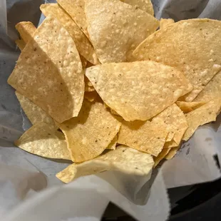 a bowl of tortilla chips