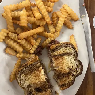 Great Rueben and fries.