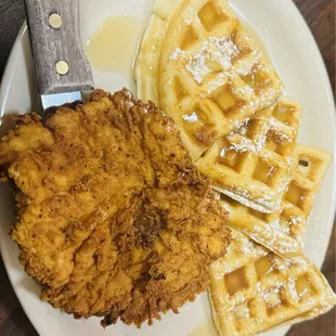 Chicken and waffles