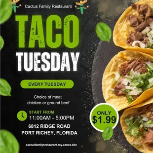 Taco Tuesday specials