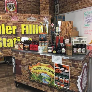 a variety of food items on display