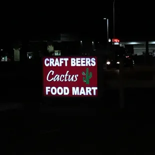 a neon sign for craft beers