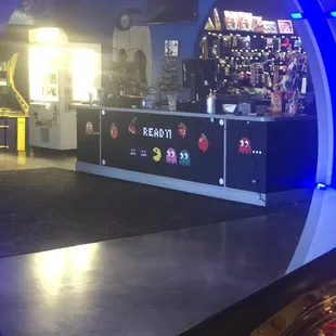 Front desk and prize room