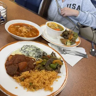 Menudo, rice