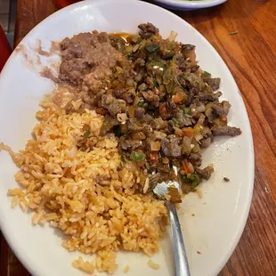 Beef picadillo spicy  but sooo good