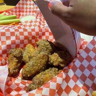 Garlic Parmesan wings