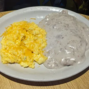 #3: Biscuits &amp; Gravy breakfast for $7.69 + $0.75 up-charge for cheese.