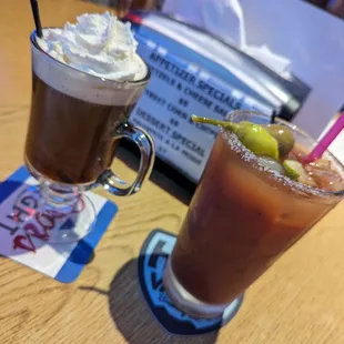 Irish Coffee $8.50. Bloody Mary $6.50.