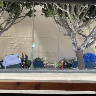 outside