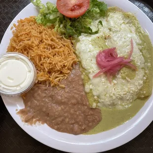 Cheese enchiladas