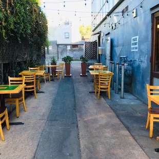 Great outdoor seating
