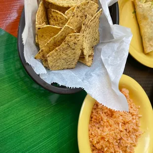 Chips and rice