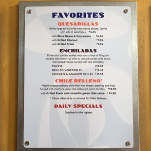 Menu 4/5