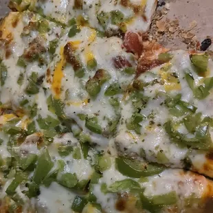 Pizza. Has a sweet sauce