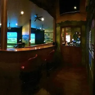 Miner 49&apos;er and Caddy&apos;s Golf bays are attached.  Gameroom with pool table in between.
